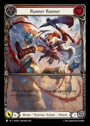 Runner Runner - FAB193 (FAB193) [Flesh and Blood: Promo Cards] Rainbow Foil - Deck Out Gaming