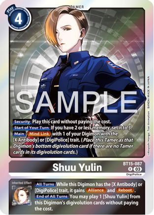 Shuu Yulin (BT15-087) [Exceed Apocalypse] Foil - Deck Out Gaming