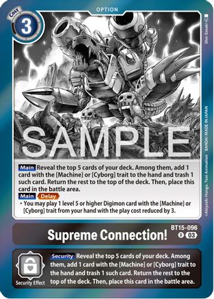 Supreme Connection! (BT15-096) [Exceed Apocalypse] Foil - Deck Out Gaming