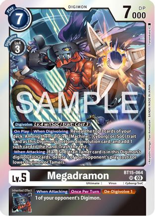 Megadramon (BT15-064) [Exceed Apocalypse] Foil - Deck Out Gaming