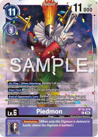 Piedmon (BT15-079) [Exceed Apocalypse] Foil - Deck Out Gaming