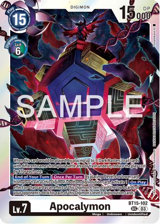 Apocalymon (BT15-102) [Exceed Apocalypse] Foil - Deck Out Gaming