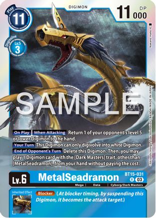 MetalSeadramon (BT15-031) [Exceed Apocalypse] Foil - Deck Out Gaming