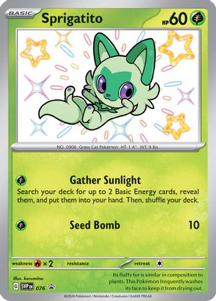 Sprigatito - 076 (76) [SV: Scarlet & Violet Promo Cards] Holofoil - Deck Out Gaming