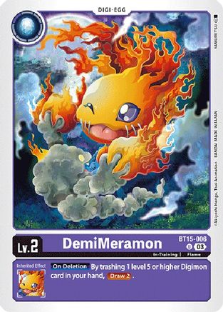 DemiMeramon (BT15-006) [Exceed Apocalypse] - Deck Out Gaming