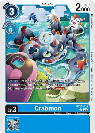 Crabmon (BT15-019) [Exceed Apocalypse] - Deck Out Gaming