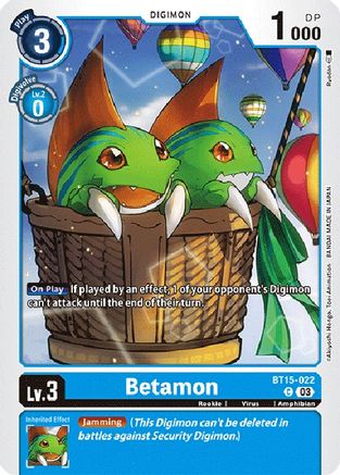 Betamon (BT15-022) [Exceed Apocalypse] - Deck Out Gaming