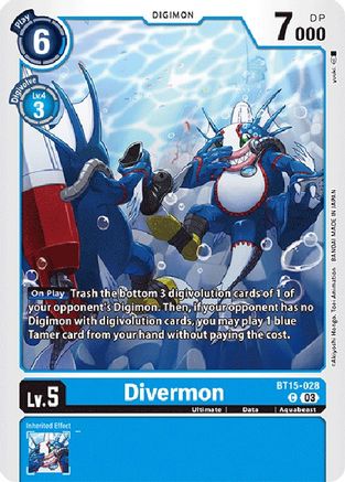 Divermon (BT15-028) [Exceed Apocalypse] - Deck Out Gaming