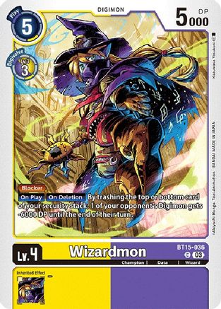 Wizardmon (BT15-036) [Exceed Apocalypse] - Deck Out Gaming