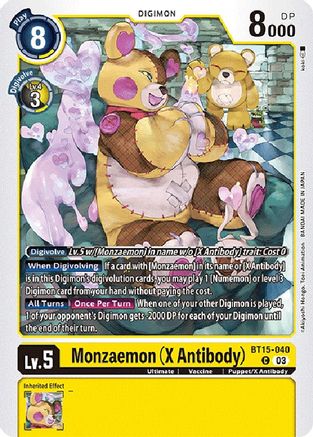 Monzaemon (X Antibody) (BT15-040) [Exceed Apocalypse] - Deck Out Gaming