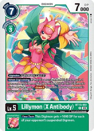 Lillymon (X Antibody) (BT15-051) [Exceed Apocalypse] - Deck Out Gaming