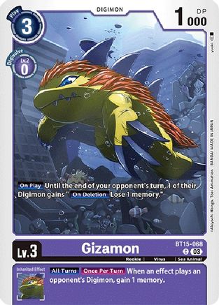 Gizamon (BT15-068) [Exceed Apocalypse] - Deck Out Gaming