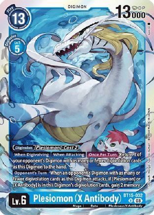 Plesiomon (X Antibody) (BT15-032) [Exceed Apocalypse] Foil - Deck Out Gaming