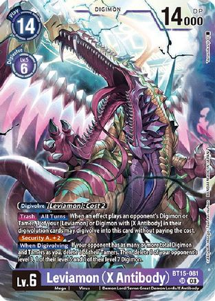 Leviamon (X Antibody) (BT15-081) [Exceed Apocalypse] Foil - Deck Out Gaming