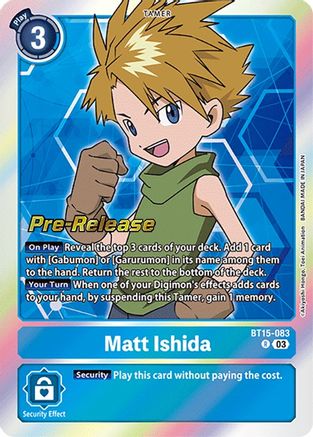 Matt Ishida (BT15-083) [Exceed Apocalypse Pre-Release Cards] Foil - Deck Out Gaming