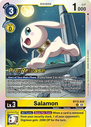 Salamon (BT15-034) [Exceed Apocalypse Pre-Release Cards] Foil - Deck Out Gaming