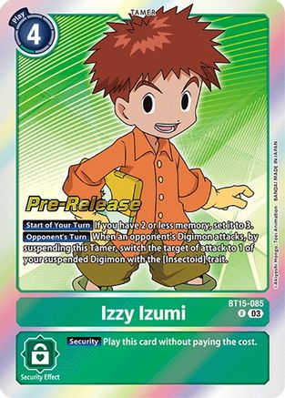 Izzy Izumi (BT15-085) [Exceed Apocalypse Pre-Release Cards] Foil - Deck Out Gaming