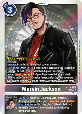 Marvin Jackson (BT15-086) [Exceed Apocalypse Pre-Release Cards] Foil - Deck Out Gaming