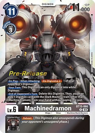 Machinedramon (BT15-066) [Exceed Apocalypse Pre-Release Cards] Foil - Deck Out Gaming