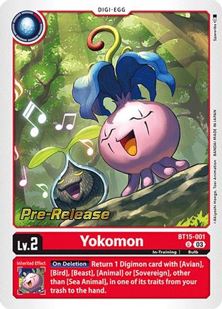 Yokomon (BT15-001) [Exceed Apocalypse Pre-Release Cards] Foil - Deck Out Gaming