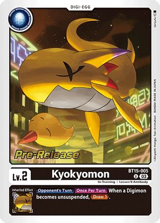 Kyokyomon (BT15-005) [Exceed Apocalypse Pre-Release Cards] Foil - Deck Out Gaming