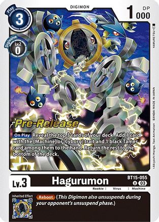 Hagurumon (BT15-055) [Exceed Apocalypse Pre-Release Cards] Foil - Deck Out Gaming