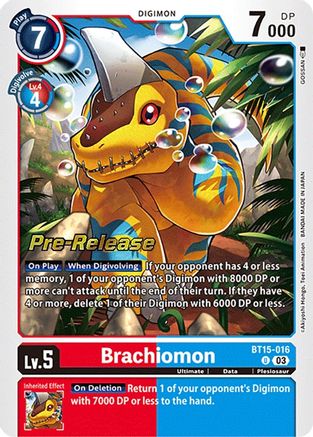 Brachiomon (BT15-016) [Exceed Apocalypse Pre-Release Cards] Foil - Deck Out Gaming