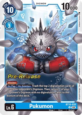 Pukumon (BT15-030) [Exceed Apocalypse Pre-Release Cards] Foil - Deck Out Gaming