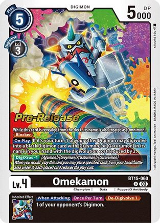 Omekamon (BT15-060) [Exceed Apocalypse Pre-Release Cards] Foil - Deck Out Gaming