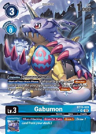 Gabumon (Alternate Art) (BT15-020) [Exceed Apocalypse] Foil - Deck Out Gaming