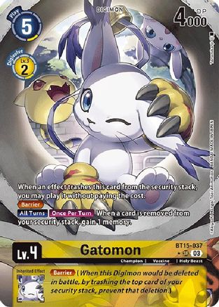 Gatomon (Alternate Art) (BT15-037) [Exceed Apocalypse] Foil - Deck Out Gaming