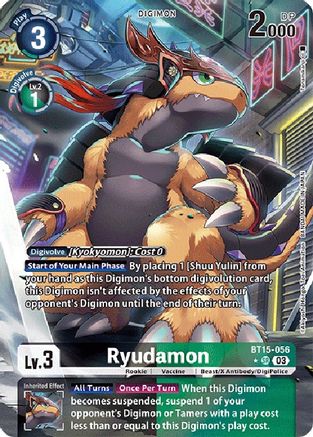 Ryudamon (Alternate Art) (BT15-056) [Exceed Apocalypse] Foil - Deck Out Gaming