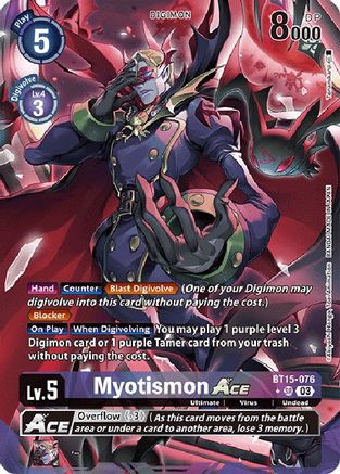 Myotismon ACE (Alternate Art) (BT15-076) [Exceed Apocalypse] Foil - Deck Out Gaming