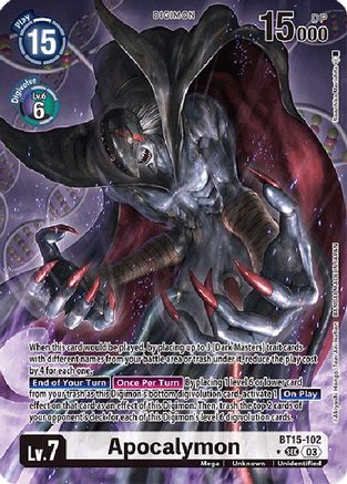 Apocalymon (Alternate Art) (BT15-102) [Exceed Apocalypse] Foil - Deck Out Gaming