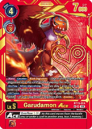 Garudamon ACE (Special Rare) (BT15-014) [Exceed Apocalypse] Foil - Deck Out Gaming