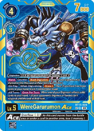 WereGarurumon ACE (Special Rare) (BT15-026) [Exceed Apocalypse] Foil - Deck Out Gaming