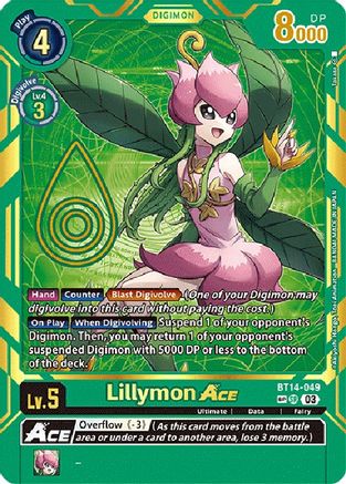 Lillymon ACE (Special Rare) (BT14-049) [Exceed Apocalypse] Foil - Deck Out Gaming