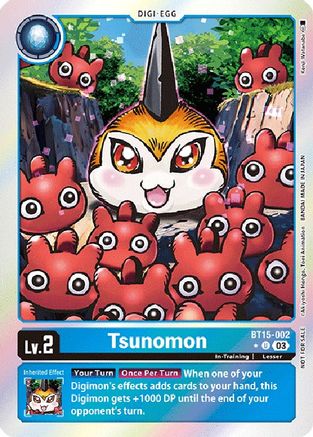 Tsunomon (Exceed Apocalypse Box Promotion Pack) (BT15-002) [Exceed Apocalypse] Foil - Deck Out Gaming