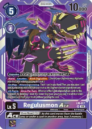 Regulusmon ACE (English Exclusive) (LM-017) [Exceed Apocalypse] Foil - Deck Out Gaming