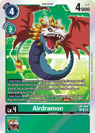 Airdramon (English Exclusive) (LM-009) [Exceed Apocalypse] Foil - Deck Out Gaming