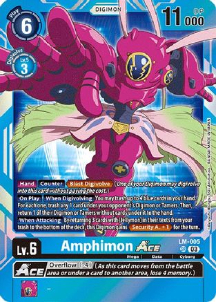 Amphimon ACE (English Exclusive) (LM-005) [Exceed Apocalypse] Foil - Deck Out Gaming