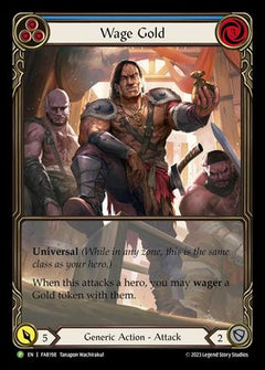 Wage Gold (Blue) - FAB198 (FAB198) [Flesh and Blood: Promo Cards] Rainbow Foil - Deck Out Gaming