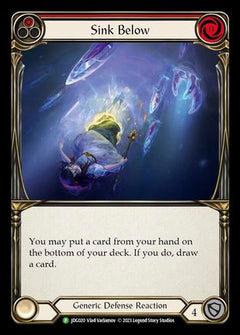 Sink Below (Red) - JDG020 (JDG020) [Flesh and Blood: Promo Cards] Cold Foil - Deck Out Gaming