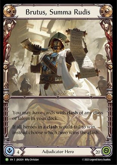 Brutus, Summa Rudis - JDG024 (JDG024) [Flesh and Blood: Promo Cards] Cold Foil - Deck Out Gaming