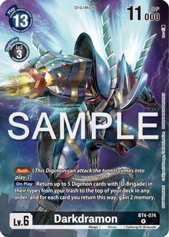 Darkdramon (Official Tournament Pack Vol.12) (BT4-074) [Great Legend] Foil - Deck Out Gaming