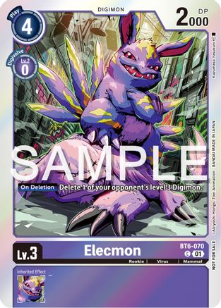 Elecmon (Official Tournament Pack Vol.12) (BT6-070) [Double Diamond] Foil - Deck Out Gaming