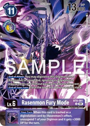 Rasenmon Fury Mode (Official Tournament Pack Vol.12) (BT8-081) [New Awakening] Foil - Deck Out Gaming