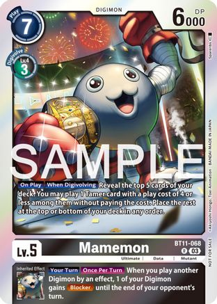 Mamemon (Official Tournament Pack Vol.12) (BT11-068) [Dimensional Phase] Foil