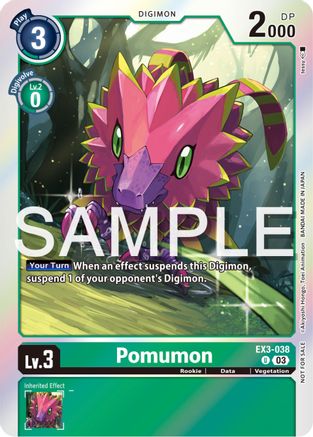 Pomumon (Official Tournament Pack Vol.12) (EX3-038) [Draconic Roar] Foil - Deck Out Gaming