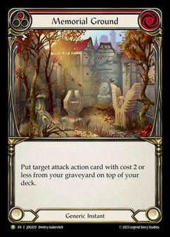 Memorial Ground (Red) - JDG029 (JDG029) [Flesh and Blood: Promo Cards] Cold Foil - Deck Out Gaming
